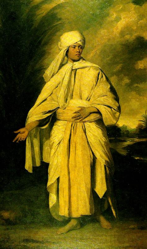 Sir Joshua Reynolds omai Norge oil painting art